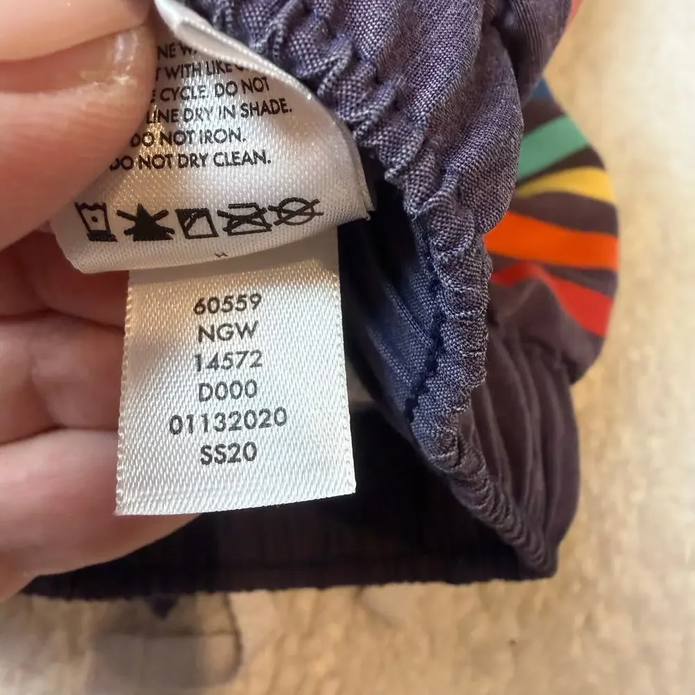 Hanna Andersson Rainbow Stripe Swim Trunks Shorts Toddler Boy 3T